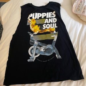 Soulcycle x Puppies Corgi Tank “Puppies And Soul” Size M